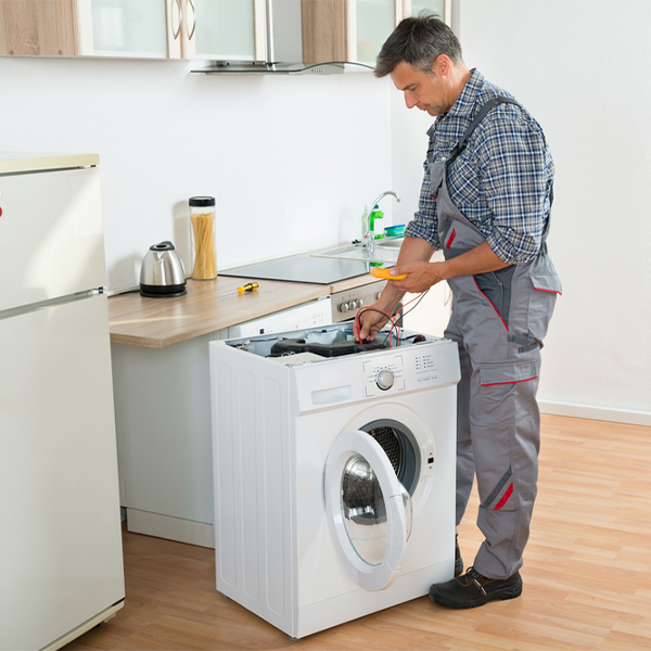 can you walk me through the steps of troubleshooting my washer issue in Abington